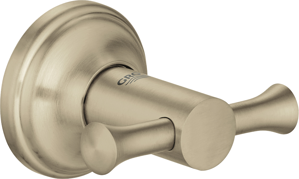 Grohe Essentials Authentic Крючок для полотенец двойной, цвет: матовый никель 40656EN1