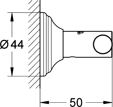 Grohe Essentials Authentic Крючок для полотенец двойной, цвет: матовый никель 40656EN1