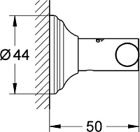 Grohe Essentials Authentic Крючок для полотенец двойной, цвет: матовый никель 40656EN1