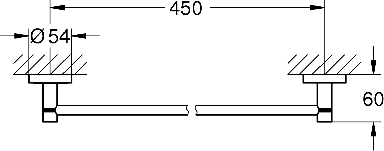 Grohe Essentials Полотенцедержатель 50,4 см, цвет: медь 40688DL1