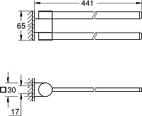 Grohe Selection Полотенцедержатель 44,1 см, цвет: суперсталь 41063DC0