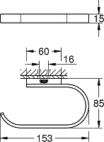 Grohe Selection Держатель для туалетной бумаги, цвет: сталь 41068DC0