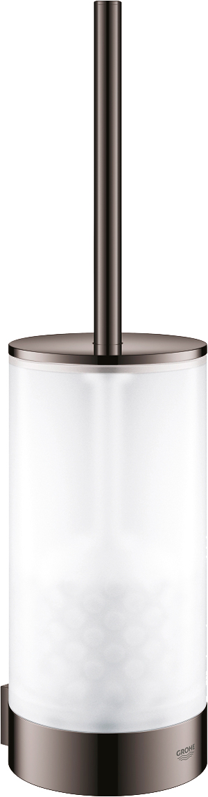 Grohe Selection Ершик для унитаза подвесной со стеклянной колбой, цвет: темный хром 41076A00