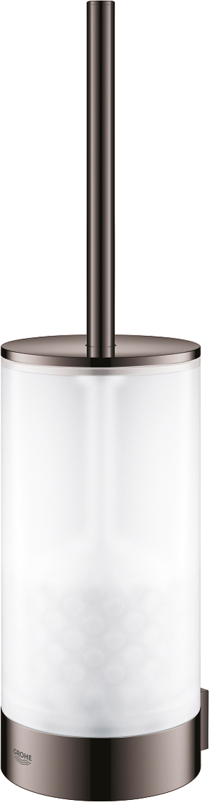 Grohe Selection Ершик для унитаза подвесной со стеклянной колбой, цвет: темный хром 41076A00