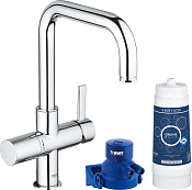 Grohe Blue Смеситель для кухни с фильтром, цвет: хром 120438