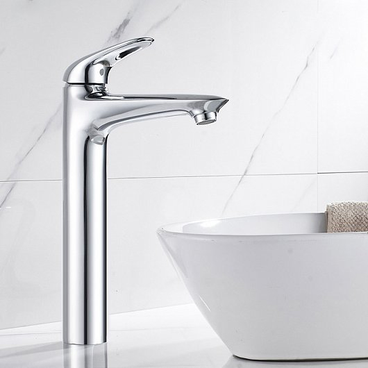 Grohe Wave Смеситель для раковины высокий, с д/к, высота излива 24,4 см, цвет: хром 23585001
