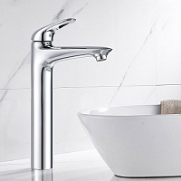 Grohe Wave Смеситель для раковины высокий, с д/к, высота излива 24,4 см, цвет: хром 23585001