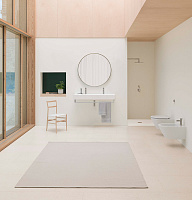 GSI Kube X Биде подвесное, 1 отверстие под смеситель, перелив, без крепежа, цвет: белый глянцевый 9464111