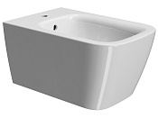 GSI Nubes Биде подвесное, 1 отверстие под смеситель, перелив, без крепежа, цвет: белый глянцевый 9665111