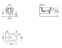 GSI Nubes Биде подвесное, 1 отверстие под смеситель, перелив, без крепежа, цвет: белый глянцевый 9665111