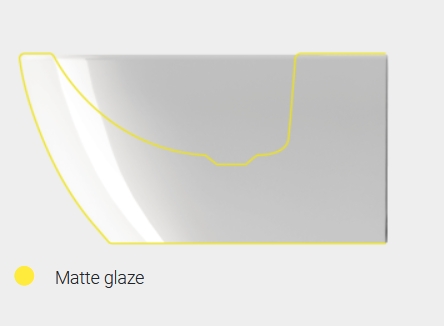 GSI Pura Биде подвесное с 1 отверстием под смеситель и переливом, без крепежа, цвет: ardesia opaco 8865126