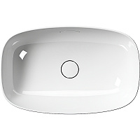 GSI Nubes Раковина чаша 60x38x16h см, без перелива, без д/к, цвет: белый глянцевый 978311