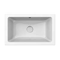 GSI Kube X Раковина встраиваемая снизу 60x37 см, с переливом, без д/к, цвет: белый глянцевый 8953911