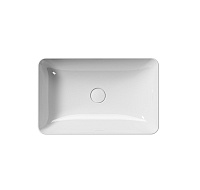 GSI Nubes Раковина чаша 60x38x14h см, без перелива, без д/к, цвет: белый глянцевый 903611