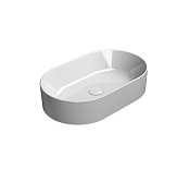 GSI Kube X Раковина чаша округлая 60x37x13h см, без перелива, без д/к, цвет: белый глянцевый 945811