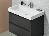 GSI Nubes Раковина подвесная/накладная 80x50 см, 1 отверстие, с переливом, цвет: белый глянцевый 9622111