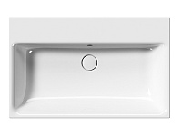 GSI Nubes Раковина подвесная/накладная 80x50 см, 1 отверстие, с переливом, цвет: белый глянцевый 9622111