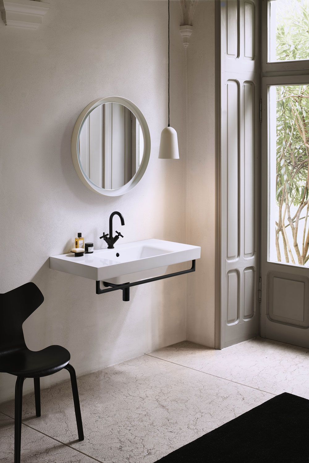 GSI Nubes Раковина подвесная/накладная 100x50 см, 1 отверстие, с переливом, цвет: белый глянцевый 9651111