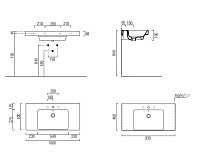 GSI Nubes Раковина подвесная/накладная 100x50 см, 1 отверстие, с переливом, цвет: белый глянцевый 9651111