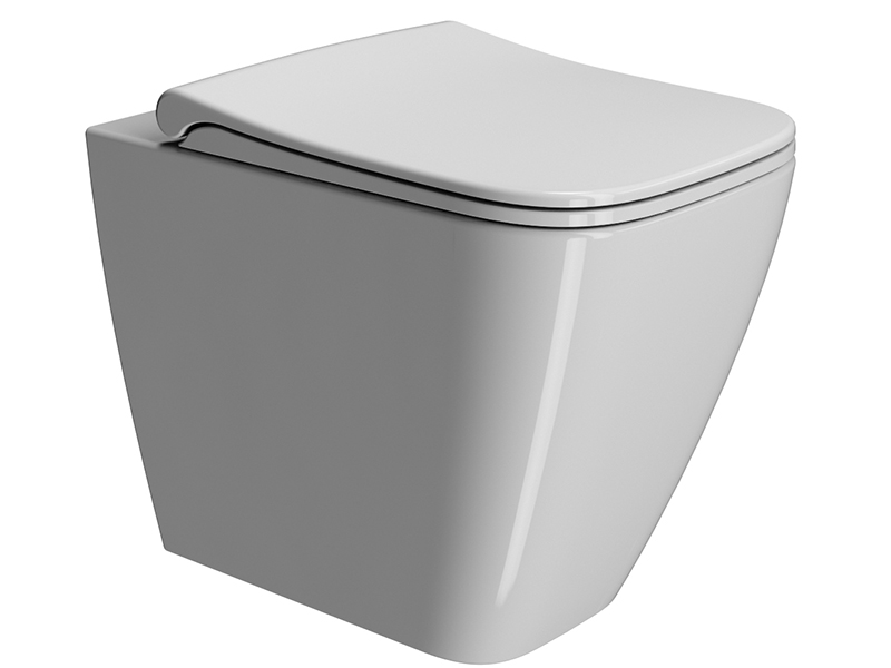 GSI Nubes Крышка-сиденье для унитаза с микролифтом, крепление хром, цвет: белый глянцевый MS96C11