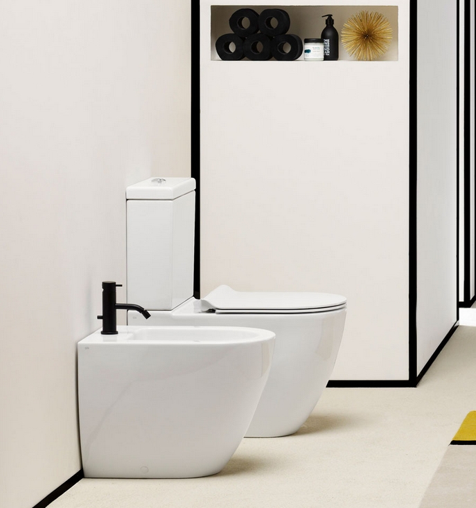 GSI Pura Чаша унитаза моноблок, цвет: белый глянцевый 881711