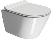 GSI Kube X Унитаз подвесной 50x36 см безободковый, смыв swirlflush, цвет: белый глянцевый 941611