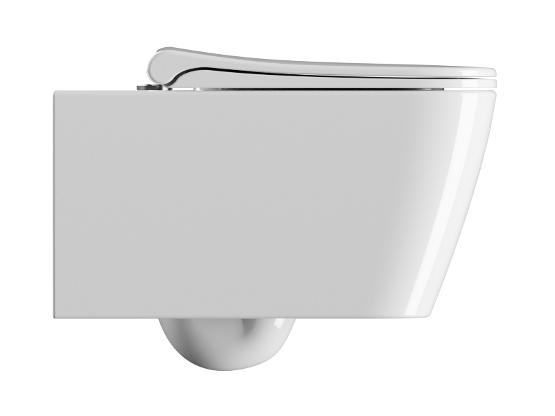 GSI Nubes Унитаз подвесной 55x35 см безободковый, смыв swirlflush, цвет: белый глянцевый 961511