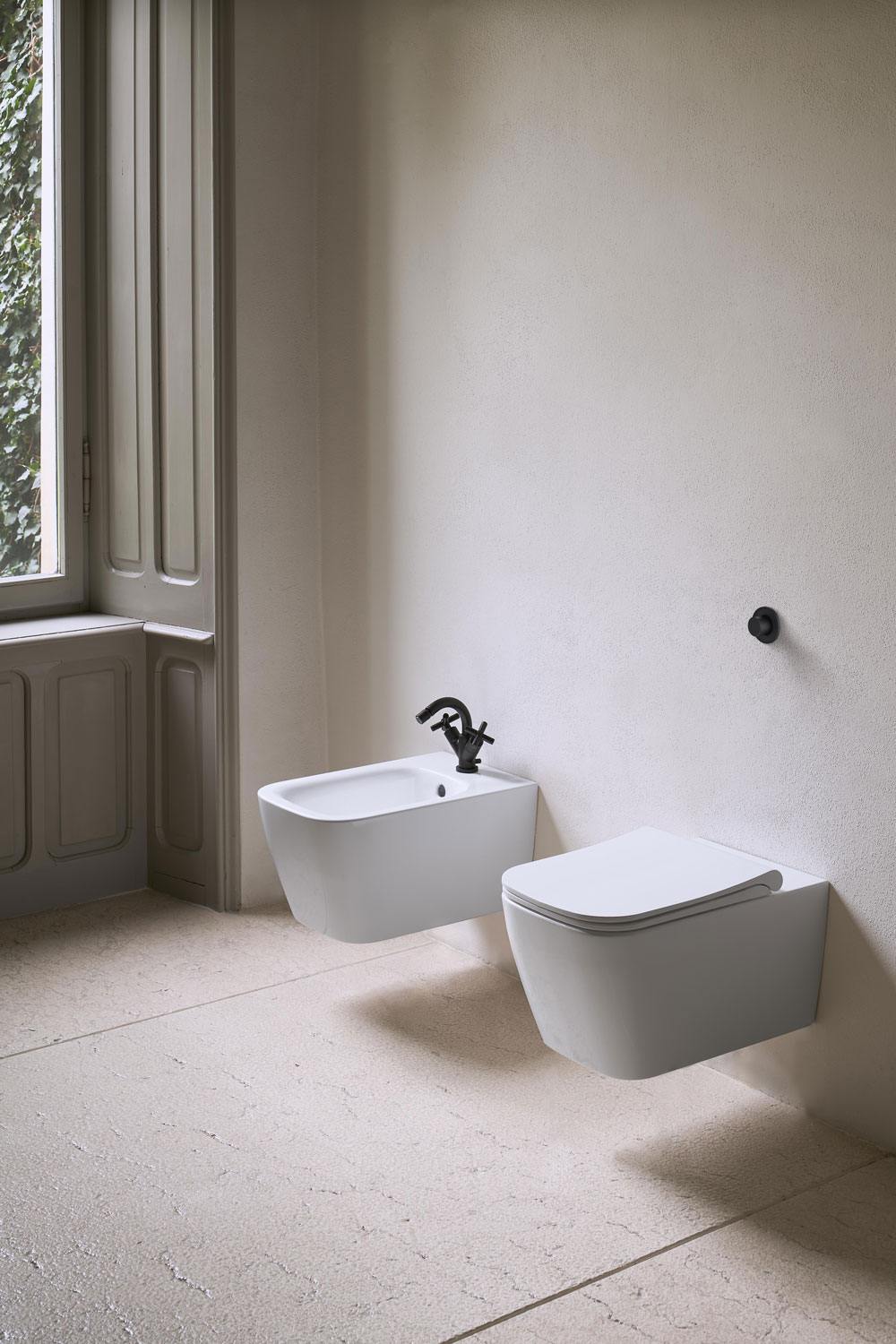 GSI Nubes Унитаз подвесной 55x35 см безободковый, смыв swirlflush, цвет: белый глянцевый 961511