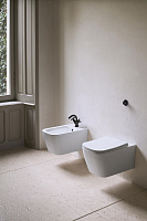 GSI Nubes Унитаз подвесной 55x35 см безободковый, смыв swirlflush, цвет: белый глянцевый 961511