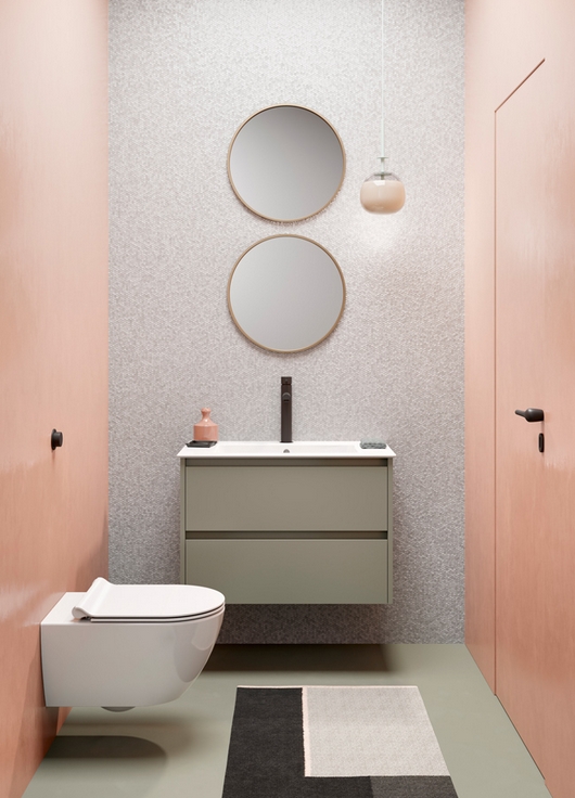 GSI Pura Унитаз подвесной 55x36 см безободковый, смыв swirlflush, цвет: белый глянцевый 881511