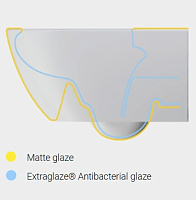GSI Pura Унитаз подвесной 55x36 см безободковый, смыв swirlflush, цвет: белый глянцевый 881511