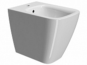 GSI Nubes Биде напольное, 1 отверстие под смеситель, перелив, без крепежа, цвет: белый глянцевый 9662111