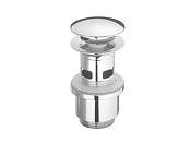 GSI Spares Донный клапан для раковины, управляемый нажатием, с переливом, цвет: хром PILL