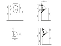 GSI Community Писсуар подвесной безободковый, цвет: белый глянцевый 769511