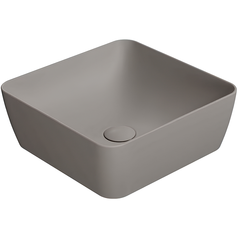 GSI Nubes Раковина чаша 38x38x14h см, без перелива, без д/к, цвет: tortora opaco 903805