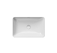 GSI Pura Раковина чаша 60x38x14h см, без перелива, без д/к, цвет: белый глянцевый 883711