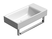 GSI Nubes Раковина подвесная/накладная 50x25 см, без перелива, без д/к, цвет: белый матовый 9637009