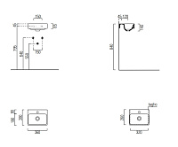 GSI Nubes Раковина подвесная/накладная 36x28 см, 1 отверстие, без перелива, цвет: белый глянцевый 9638111