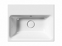 GSI Nubes Раковина подвесная/накладная 50x40 см, 1 отверстие, с переливом, цвет: белый глянцевый 9682111