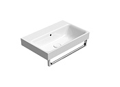 GSI Nubes Раковина подвесная/накладная 60x40 см, 1 отверстие, с переливом, цвет: белый глянцевый 9683111