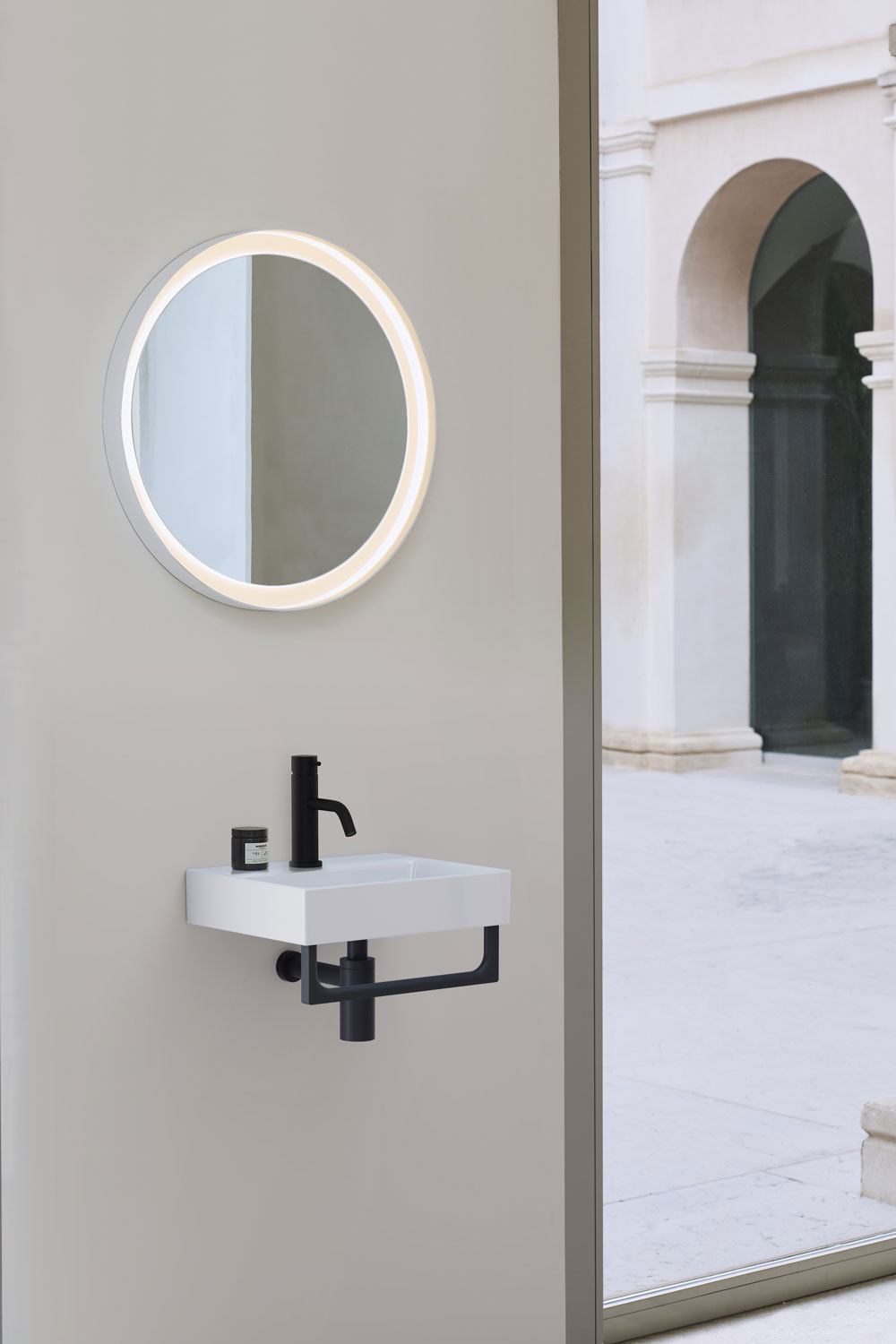 GSI Nubes Раковина подвесная/накладная 40x32 см, 1 отверстие, с переливом, цвет: белый глянцевый 9684111