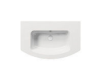 GSI Pura Раковина подвесная/накладная 82x49 см, 1 отверстие, с переливом, цвет: белый глянцевый 8826111