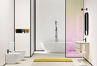 GSI Pura Раковина подвесная/накладная 82x49 см, 1 отверстие, с переливом, цвет: белый глянцевый 8826111