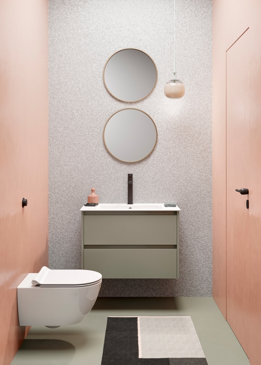 GSI Pura Раковина подвесная/накладная 80x50 см, 1 отверстие, с переливом, цвет: белый глянцевый 8843111