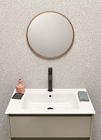 GSI Pura Раковина подвесная/накладная 80x50 см, 1 отверстие, с переливом, цвет: белый глянцевый 8843111