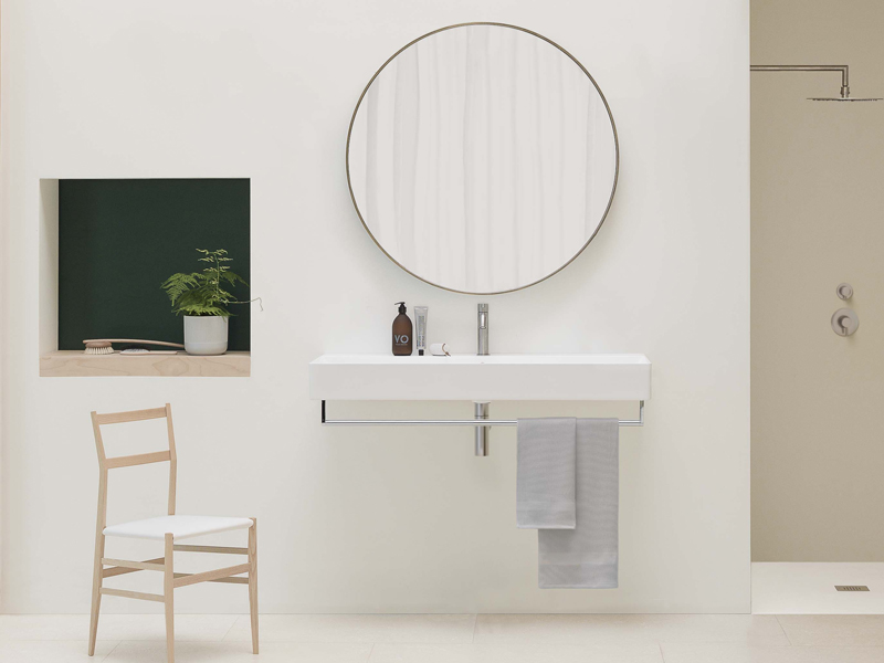 GSI Kube X Раковина подвесная/накладная 120x47 см, 1 отверстие, с переливом, цвет: белый глянцевый 9424111