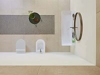 GSI Nubes Раковина подвесная/накладная 120x47 см, 1 отверстие, с переливом, цвет: белый глянцевый 9624111