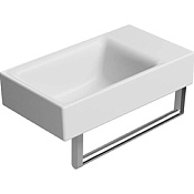 GSI Nubes Раковина подвесная/накладная 40x23 см, без перелива, без д/к, цвет: белый матовый 9636009