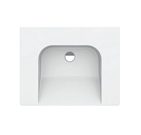 GSI Community Раковина подвесная 70x55 см, 1 отверстие, без перелива, без д/к, цвет: белый глянцевый 7632011
