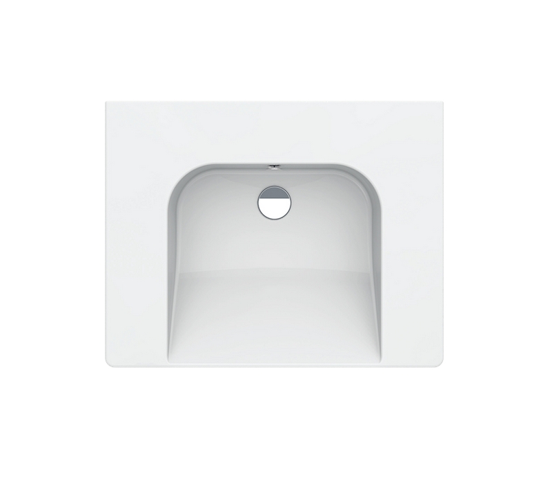 GSI Community Раковина подвесная 70x55 см, 1 отверстие, с переливом, без д/к, цвет: белый глянцевый 7633011